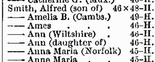 Missing Next-of-Kin and Heirs-at-Law 
 (1890)
