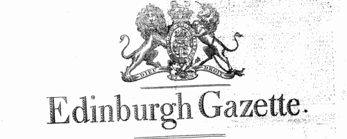 Ayrshire Land for Sale
 (1820)