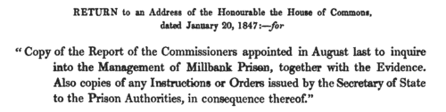 Attempted Suicides in Millbank Prison
 (1843-1846)