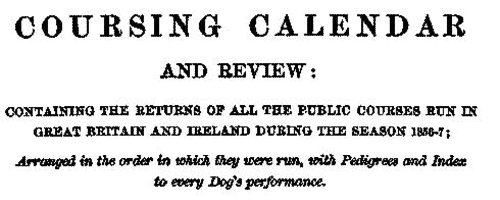 Hare Coursing Competitors at Overton and Clatford (1856)