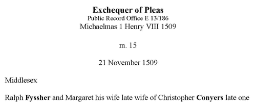 Suffolk Cases in the Exchequer of Pleas (1509)