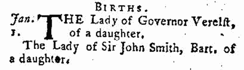 Deaths, Marriages, News and Promotions
 (1776)