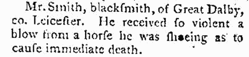 Deaths, Marriages, News and Promotions
 (1806)