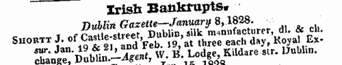 Irish Bankrupts (1828)