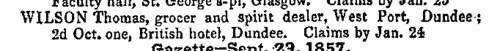 Scottish Bankrupts
 (1857)