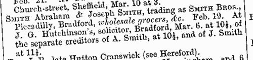 Debtors, Insolvents and Bankrupts
 (1880)