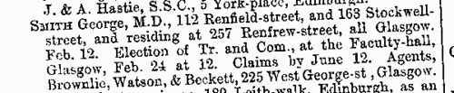 Scottish Debtors, Insolvents and Bankrupts
 (1881)