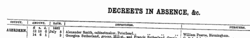 Scottish Debtors, Insolvents and Bankrupts
 (1882)