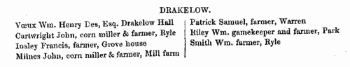 Inhabitants of Derbyshire
 (1846)