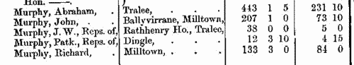 Freeholders in county Kerry
 (1873-1875)