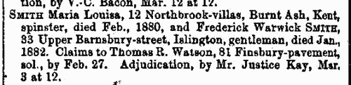 Disputed Estates
 (1886)