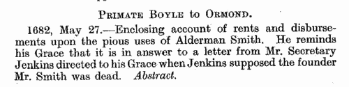 Letters and papers of James first duke of Ormond, Lord Deputy of Ireland
 (1681-1683)