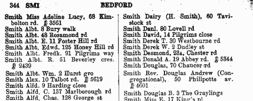 Inhabitants of Bedford
 (1957)