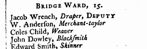 London Councillors
 (1790)