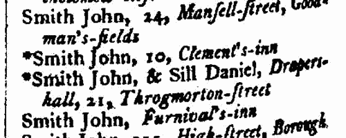 London Attorneys (1791)