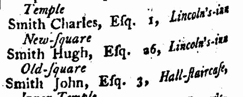 Conveyancers in London
 (1791)