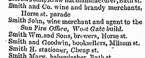 Inhabitants of Bath, in Somerset
 (1805)