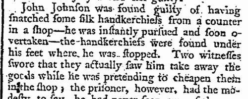 Proceedings at the Old Bailey
 (1785)