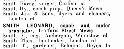 Inhabitants of Alderley Edge near Macclesfield in Cheshire
 (1910)