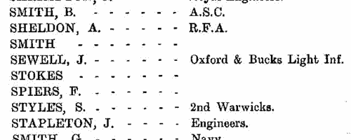 Workers from Wolseley Motors Ltd of Adderley Park, Birmingham, who fought in the Great War
 (1919)