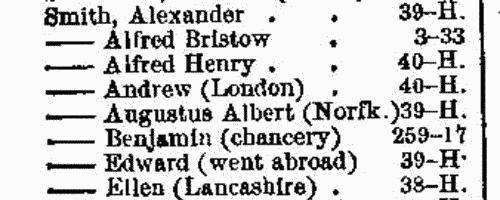 Missing Next-of-Kin and Heirs-at-Law  (1886)