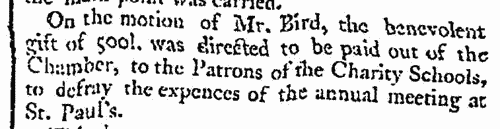 Proceedings at London Guildhall
 (1785)