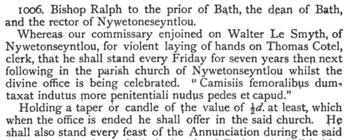 Clerks and Clergy in Somerset
 (1329-1363)