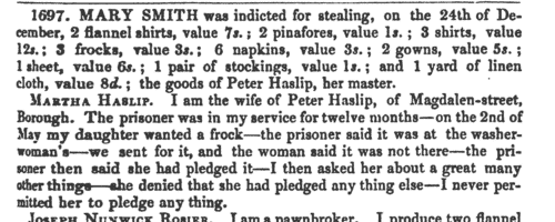 London criminals and witnesses
 (1839)