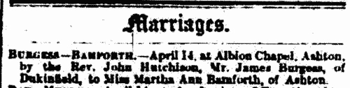 Bridegrooms from Ashton-under-Lyne &c.
 (1877)