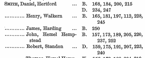 Hertfordshire badgers, drovers and kidders
 (1700-1710)