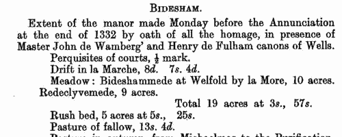 Early records of Wells cathedral, in Somerset
 (1001-1500)