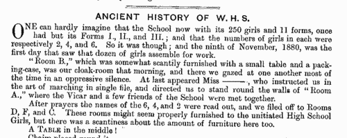 Wimbledon schoolgirls and schoolmistresses
 (1890)