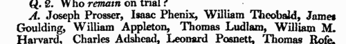 Wesleyan Methodist preachers on trial
 (1812-1813)