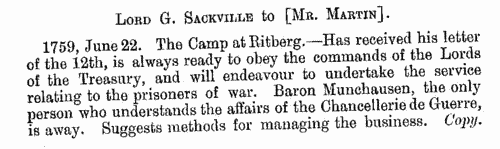 Sackville papers
 (1685-1799)