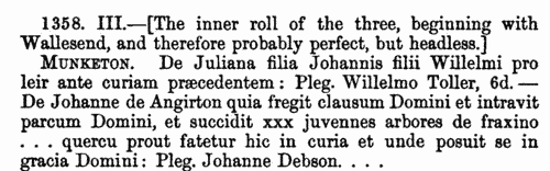 Court rolls of manors held by Durham priory
 (1296-1384)