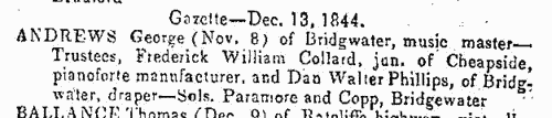 Trustees and solicitors in England and Wales
 (1845)