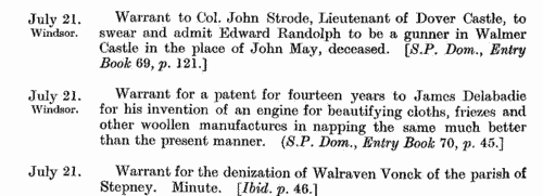 State Papers Domestic
 (1684-1685)