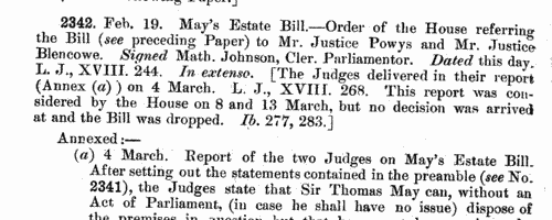 House of Lords Proceedings
 (1706-1708)