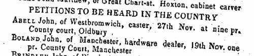 Insolvents in England and Wales
 (1847)