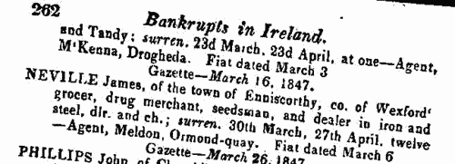 Irish Bankrupts (1847)