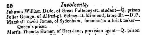 Insolvents in England and Wales
 (1846)