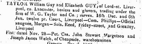 Creditors and solicitors in England and Wales
 (1846)