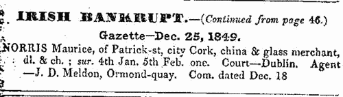 Irish Bankrupts
 (1850)