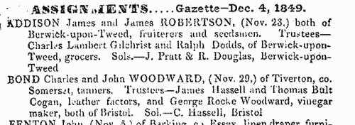 Trustees and solicitors in England and Wales
 (1850)