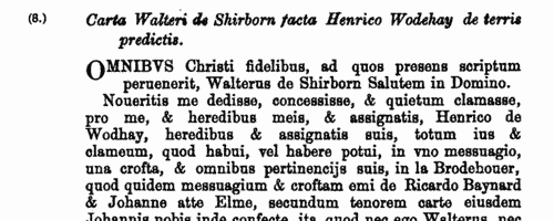 Clerks, clergy, benefactors and tenants of the Hospital of St Nicholas, Salisbury
 (1214-1439)