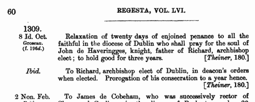 Clergy, the religious and the faithful in Britain and Ireland
 (1305-1342)