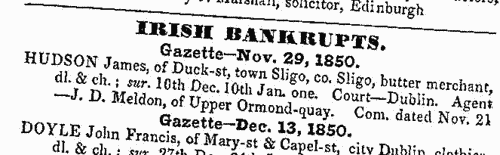 Irish Bankrupts
 (1851)