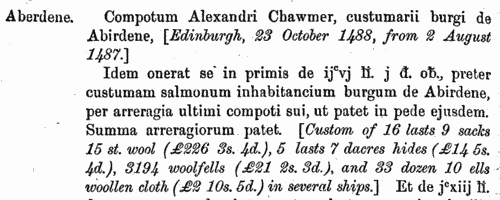 Officers and tenants of the Scottish crown
 (1488-1496)