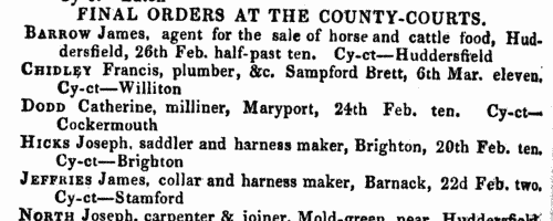 Insolvents in England and Wales
 (1858)