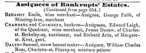 Bankrupts' Assignees
 (1840)